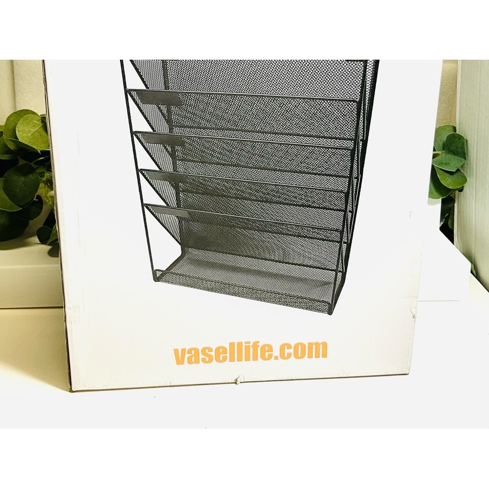 Wall File Organizer 5Tier Vertical Hanging File Organizer Wall Mount File Holder